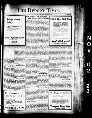 The Deport Times (Deport, Tex.), Vol. 15, No. 39, Ed. 1 Friday, November 2, 1923
