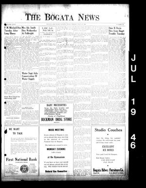 The Bogata News (Bogata, Tex.), Vol. 35, No. 38, Ed. 1 Friday, July 19, 1946