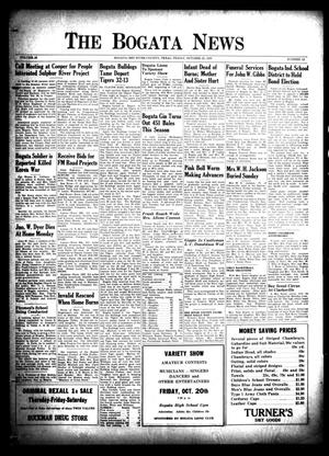 The Bogata News (Bogata, Tex.), Vol. 38, No. 52, Ed. 1 Friday, October 20, 1950