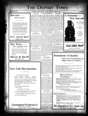 The Deport Times (Deport, Tex.), Vol. 11, No. 35, Ed. 1 Friday, August 29, 1919