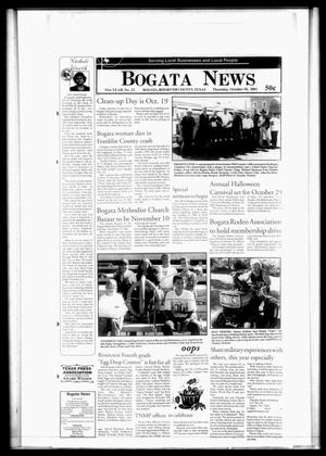 Bogata News (Bogata, Tex.), Vol. 91, No. 22, Ed. 1 Thursday, October 18, 2001