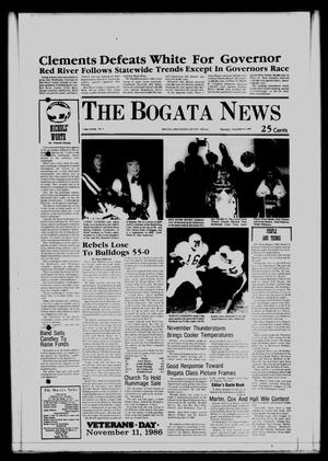 The Bogata News (Bogata, Tex.), Vol. 76, No. 5, Ed. 1 Thursday, November 6, 1986