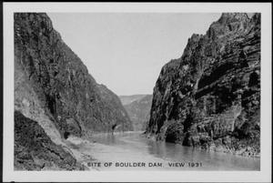 Primary view of object titled '["Site of Boulder Dam"]'.