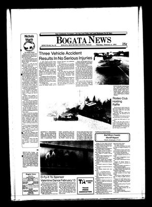 Primary view of object titled 'Bogata News (Bogata, Tex.), Vol. 82, No. 42, Ed. 1 Thursday, February 4, 1993'.