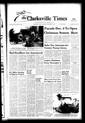 Primary view of object titled 'The Clarksville Times (Clarksville, Tex.), Vol. 104, No. 55, Ed. 1 Monday, November 29, 1976'.