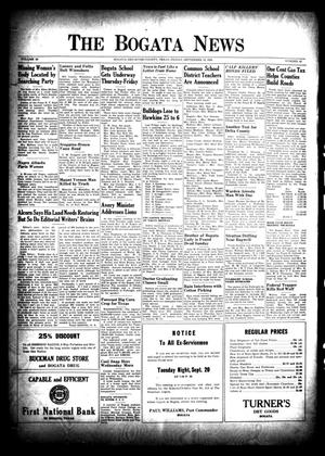 The Bogata News (Bogata, Tex.), Vol. 38, No. 47, Ed. 1 Friday, September 16, 1949