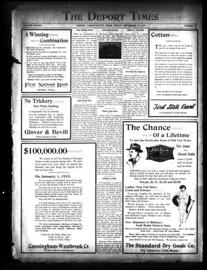 The Deport Times (Deport, Tex.), Vol. 11, No. 38, Ed. 1 Friday, September 19, 1919