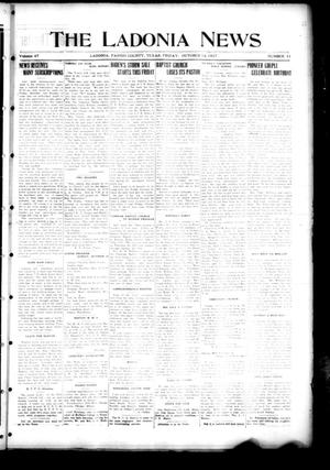 The Ladonia News (Ladonia, Tex.), Vol. 47, No. 41, Ed. 1 Friday, October 14, 1927