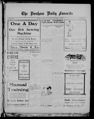 The Bonham Daily Favorite (Bonham, Tex.), Vol. 14, No. 96, Ed. 1 Thursday, November 16, 1911