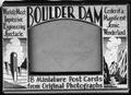 Primary view of [Cardboard box that contained eighteen postcards of Boulder Dam]