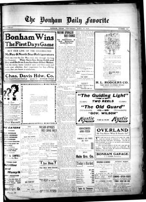 The Bonham Daily Favorite (Bonham, Tex.), Vol. 15, No. 222, Ed. 1 Wednesday, April 16, 1913