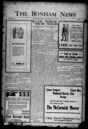Primary view of object titled 'The Bonham News (Bonham, Tex.), Vol. 49, No. 13, Ed. 1 Friday, June 5, 1914'.