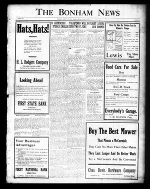 The Bonham News (Bonham, Tex.), Vol. 54, No. 18, Ed. 1 Friday, June 20, 1919
