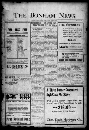 Primary view of object titled 'The Bonham News (Bonham, Tex.), Vol. 49, No. 15, Ed. 1 Friday, June 12, 1914'.