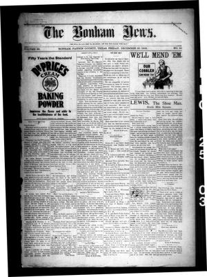 The Bonham News. (Bonham, Tex.), Vol. 38, No. 30, Ed. 1 Friday, December 25, 1903