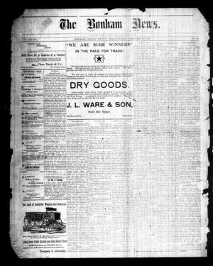 The Bonham News. (Bonham, Tex.), Vol. 33, No. 25, Ed. 1 Friday, November 18, 1898