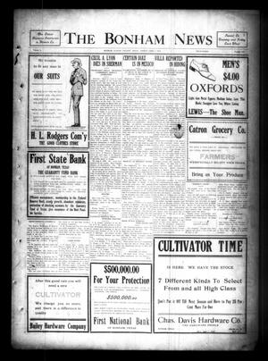 Primary view of object titled 'The Bonham News (Bonham, Tex.), Vol. 50, No. 100, Ed. 1 Friday, April 7, 1916'.