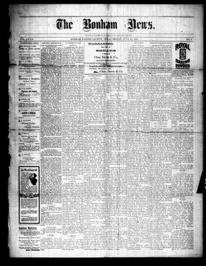 Primary view of object titled 'The Bonham News. (Bonham, Tex.), Vol. 32, No. 8, Ed. 1 Friday, July 23, 1897'.