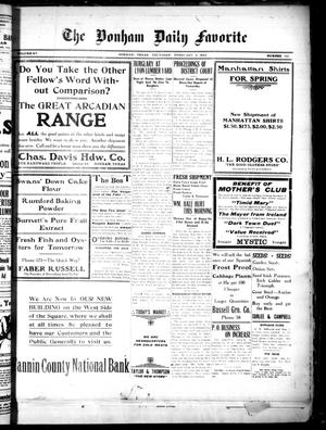 The Bonham Daily Favorite (Bonham, Tex.), Vol. 15, No. 163, Ed. 1 Thursday, February 6, 1913