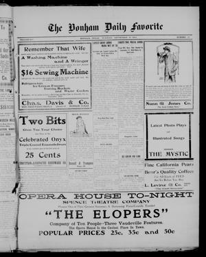 The Bonham Daily Favorite (Bonham, Tex.), Vol. 14, No. 46, Ed. 1 Tuesday, September 19, 1911