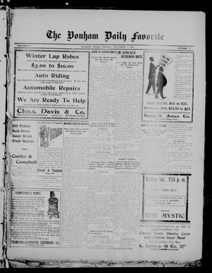 The Bonham Daily Favorite (Bonham, Tex.), Vol. 14, No. 85, Ed. 1 Friday, November 3, 1911