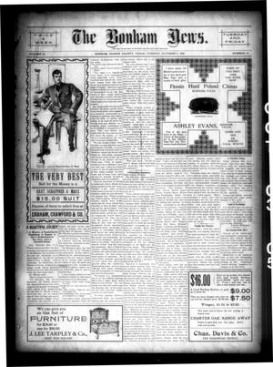 The Bonham News. (Bonham, Tex.), Vol. 40, No. 35, Ed. 1 Tuesday, October 3, 1905