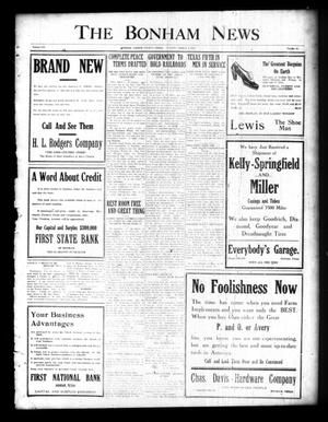 The Bonham News (Bonham, Tex.), Vol. 53, No. 91, Ed. 1 Tuesday, March 4, 1919