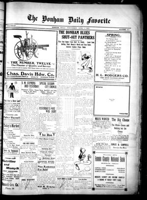 The Bonham Daily Favorite (Bonham, Tex.), Vol. 15, No. 210, Ed. 1 Wednesday, April 2, 1913