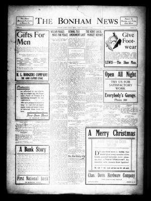 The Bonham News (Bonham, Tex.), Vol. 51, No. 70, Ed. 1 Friday, December 22, 1916
