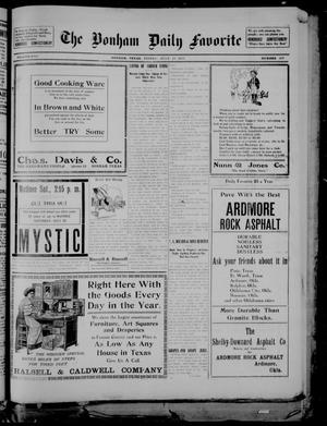 The Bonham Daily Favorite (Bonham, Tex.), Vol. 13, No. 307, Ed. 1 Friday, July 21, 1911