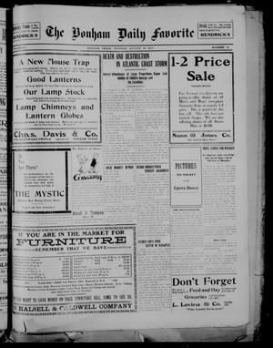 The Bonham Daily Favorite (Bonham, Tex.), Vol. 14, No. 28, Ed. 1 Tuesday, August 29, 1911