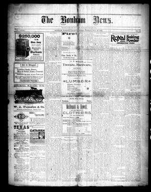 The Bonham News. (Bonham, Tex.), Vol. 31, No. 22, Ed. 1 Friday, October 30, 1896