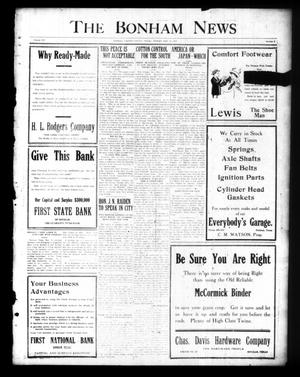 The Bonham News (Bonham, Tex.), Vol. 54, No. 8, Ed. 1 Friday, May 16, 1919