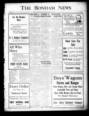 The Bonham News (Bonham, Tex.), Vol. 54, No. 38, Ed. 1 Friday, August 29, 1919