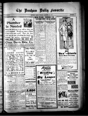The Bonham Daily Favorite (Bonham, Tex.), Vol. 16, No. 75, Ed. 1 Monday, October 27, 1913