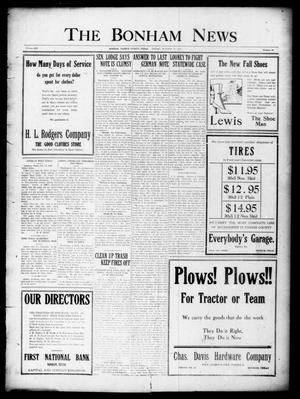 The Bonham News (Bonham, Tex.), Vol. 53, No. 54, Ed. 1 Friday, October 25, 1918
