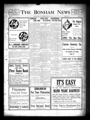 Primary view of object titled 'The Bonham News (Bonham, Tex.), Vol. 51, No. 28, Ed. 1 Friday, July 28, 1916'.