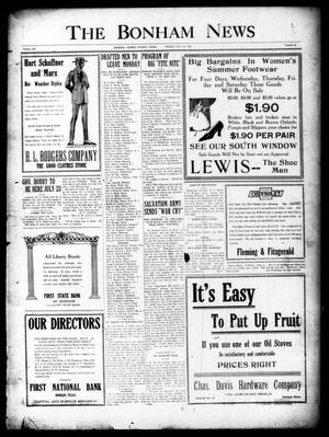 The Bonham News (Bonham, Tex.), Vol. 53, No. 26, Ed. 1 Friday, July 19, 1918