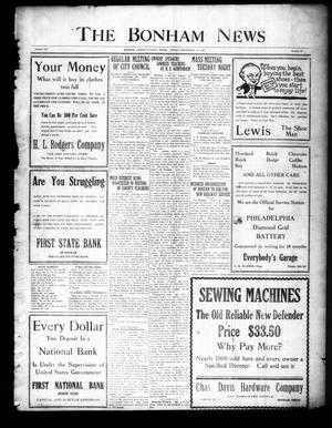 The Bonham News (Bonham, Tex.), Vol. 54, No. 42, Ed. 1 Friday, September 12, 1919