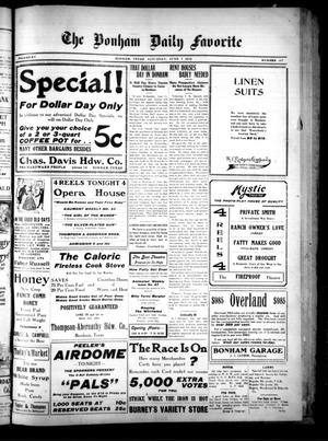 The Bonham Daily Favorite (Bonham, Tex.), Vol. 15, No. 267, Ed. 1 Saturday, June 7, 1913
