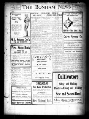 The Bonham News (Bonham, Tex.), Vol. 50, No. 103, Ed. 1 Tuesday, April 18, 1916