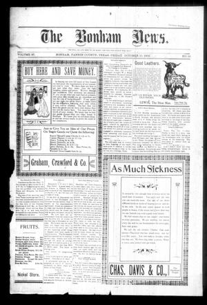 The Bonham News. (Bonham, Tex.), Vol. 37, No. 19, Ed. 1 Friday, October 10, 1902