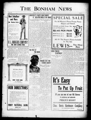 Primary view of object titled 'The Bonham News (Bonham, Tex.), Vol. 53, No. 27, Ed. 1 Tuesday, July 23, 1918'.