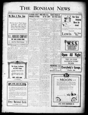 Primary view of object titled 'The Bonham News (Bonham, Tex.), Vol. 52, No. 94, Ed. 1 Friday, March 15, 1918'.