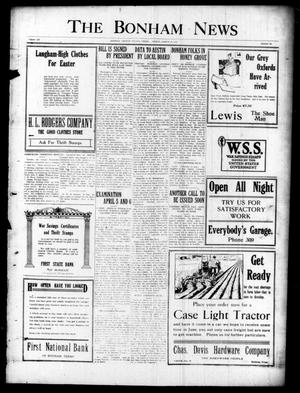 The Bonham News (Bonham, Tex.), Vol. 52, No. 96, Ed. 1 Friday, March 22, 1918