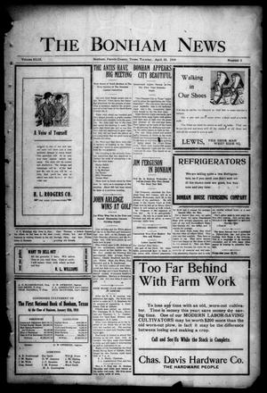 Primary view of object titled 'The Bonham News (Bonham, Tex.), Vol. 49, No. 2, Ed. 1 Tuesday, April 28, 1914'.