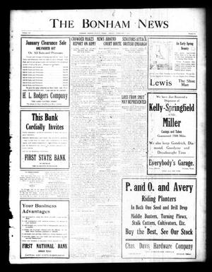 The Bonham News (Bonham, Tex.), Vol. 53, No. 84, Ed. 1 Friday, February 7, 1919