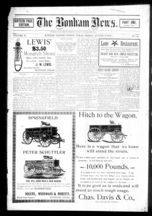 The Bonham News. (Bonham, Tex.), Vol. 37, No. 10, Ed. 1 Friday, August 8, 1902