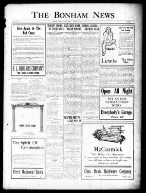 Primary view of object titled 'The Bonham News (Bonham, Tex.), Vol. 53, No. 9, Ed. 1 Tuesday, May 21, 1918'.