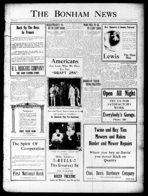 The Bonham News (Bonham, Tex.), Vol. 53, No. 14, Ed. 1 Friday, June 7, 1918